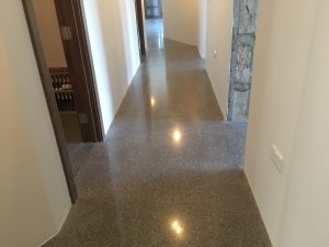 Platinum Finished Polished Concrete Hall Way
