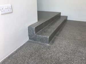 Polished Concrete Hallway Steps