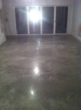 bronze finish polished concrete floor internal indoor
