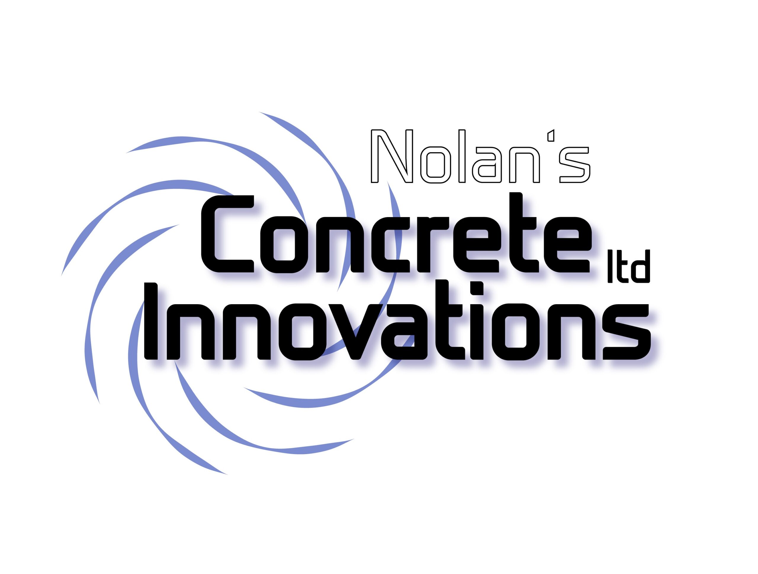 Nolans Concrete Innovations White Logo